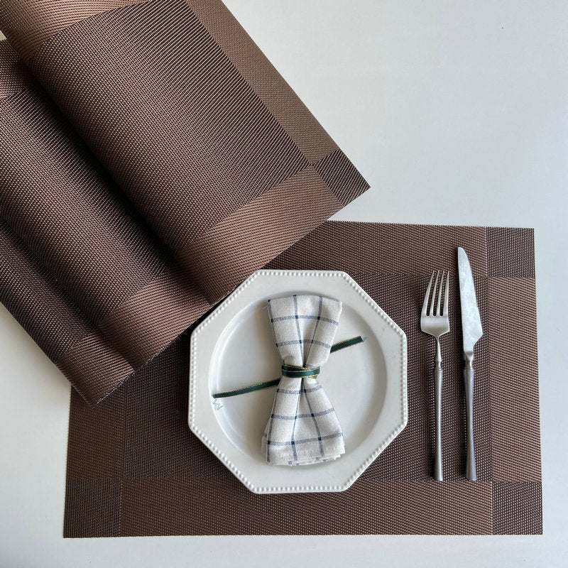 Wholesale European Style Western Table Mat PVC Place Mat